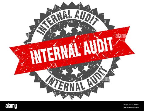 Internal Audit Stamp Round Grunge Sign With Ribbon Stock Vector Image