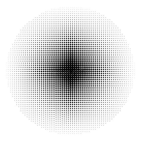 Halftone Circles Halftone Dot Pattern Vector Illustration Stock