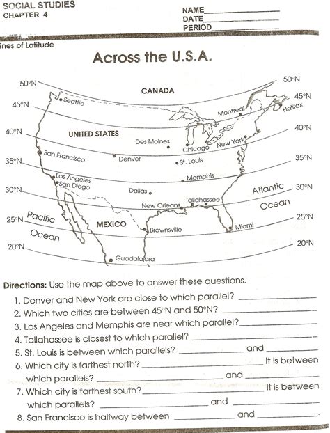 2nd Grade Social Studies Worksheets On Maps