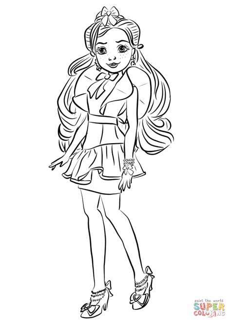 Descendants is a disney channel original movie that premiered on july 31, 2015. Original Descendants 3 Audrey Coloring Pages Printable ...