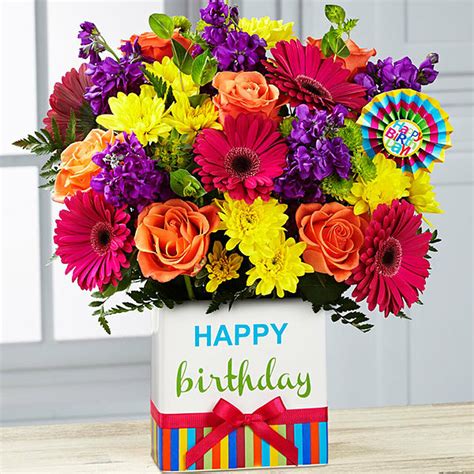 Now gift some special birthday flowers to your special someone on their grand birthday. Birthday Brights Bouquet Flowers Long Island