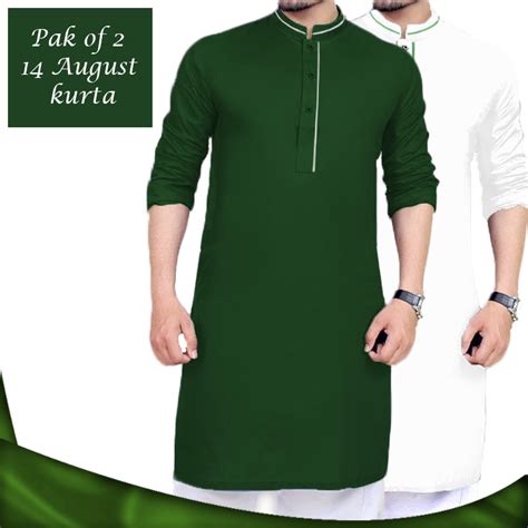 To accessorize your goth outfit, try a black hat or a choker. Men's Clothing : Pack of 2 14 August Kurta Design 1