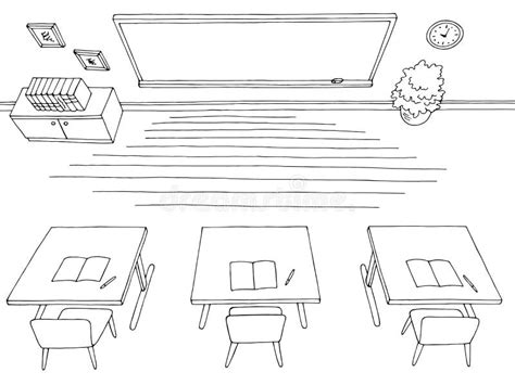 Classroom Drawing How To Draw A Classroom For Kids Classroom Drawing