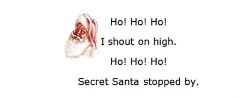 Secret Santa Poems Clever Sayings