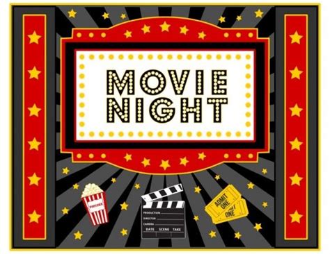 Download These Free Movie Night Printables Now! | Movie ...