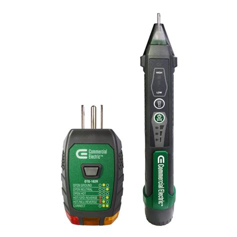 The sensitivity of ac voltage is adjustable. Commercial Electric Electrical Tester Kit-KNO-02R - The ...