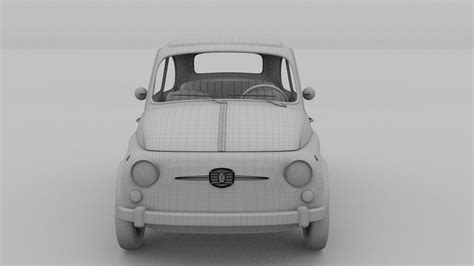 3d Model Fiat Nuova 500 1957 Vr Ar Low Poly Cgtrader