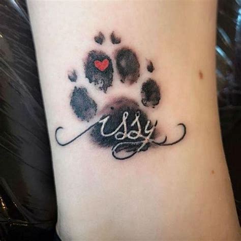 35 Cute Paw Print Tattoos For Your Inspiration Art And Design