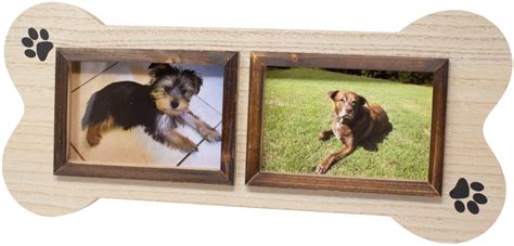 Dog Picture Frame Unique Collage 4x6 Two Photo Picture Frame In The