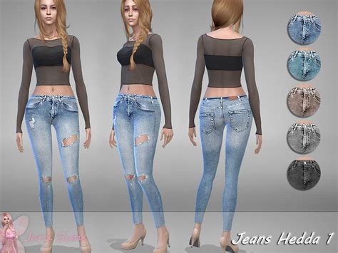 The Sims Resource Jeans Hedda 1