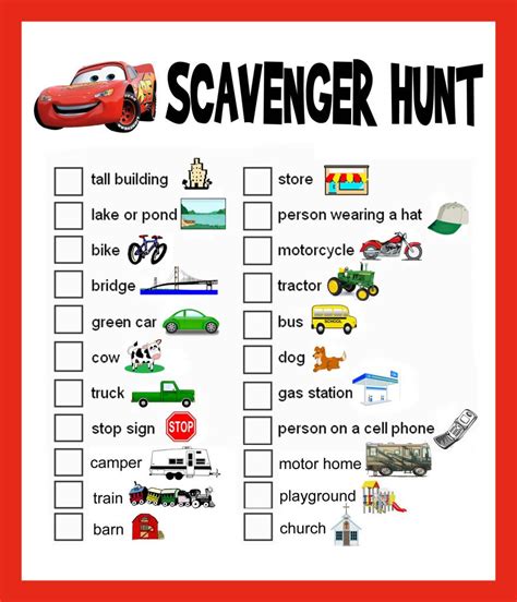 Have a road trip scavenger hunt! Pin on can i have some more? (fashion edition)