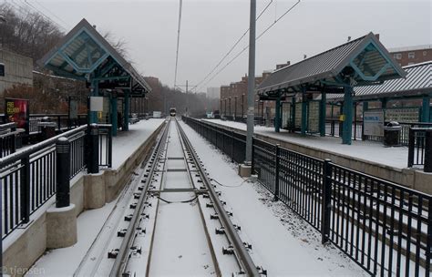 2nd St Hoboken Light Rail Station Re Shot With A Train Ted Jensen