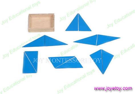 China Educational Toys Montessori Blue Triangles China Montessori