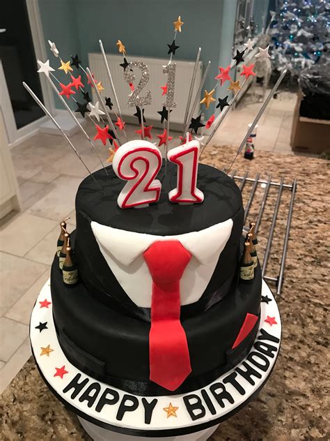 21st birthday cake for my son | 21st birthday cake for guys, Birthday