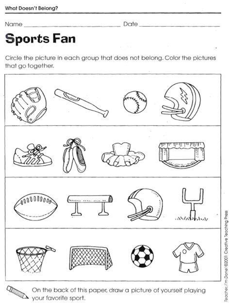 Getting your teens involved when they don't like sports. 14 Best Images of Doesn't Belong Worksheets Sorting - What ...