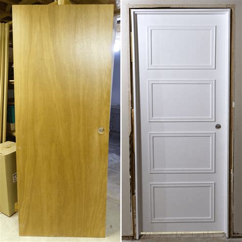 Updating interior doors: Budget hollow-core door makeover - THE HOMESTUD