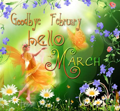 Goodbye February Hello March♪ Wishing You All A Delightful