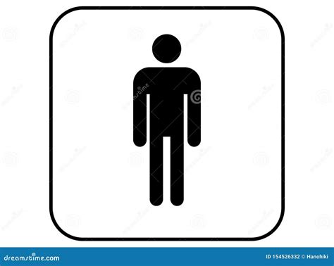 Men Wc Sign Man Toilet Icon Vector 向量例证 插画 包括有 餐馆 男朋友 154526332