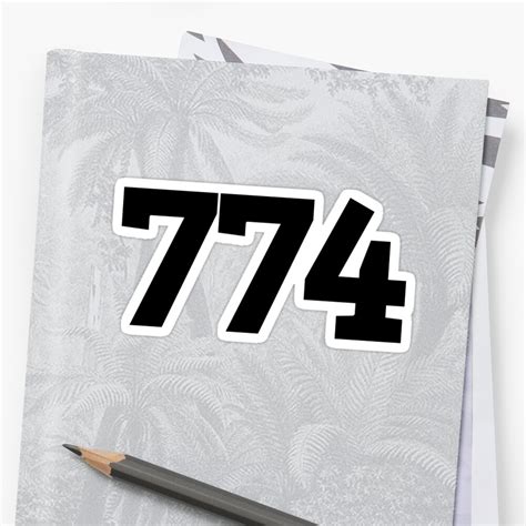 774 Sticker By Clairekeanna Redbubble