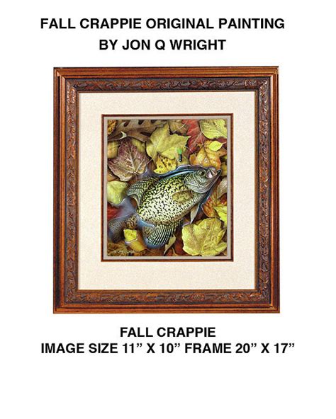 Fall Crappie Painting By Jq Licensing Fine Art America