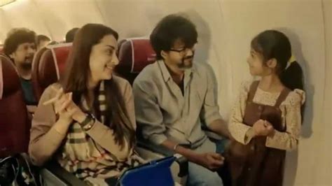 Leo Stars Vijay And Trisha Seated Next To Each Other On Flight Fans