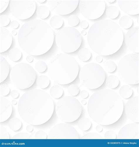 Seamless Background With White Circles Stock Illustration