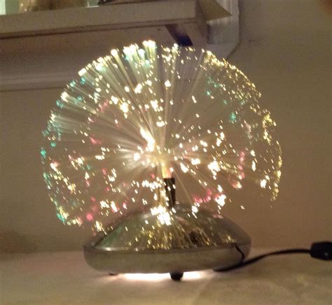 Vtg Fantasia Revolving Color Wheel Fiber Optic Lamp Rare Model 2001