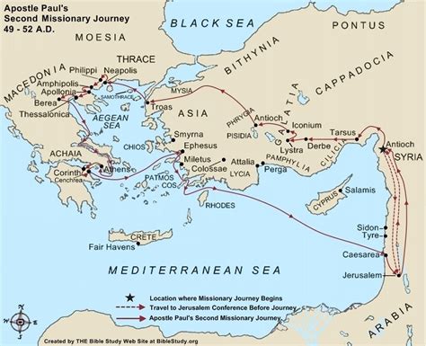 Pauls Third Missionary Journey Map Printable