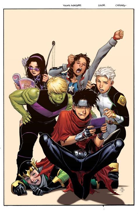 Young Avengers By Jim Cheung Bandes Dessinées Marvel The Avengers