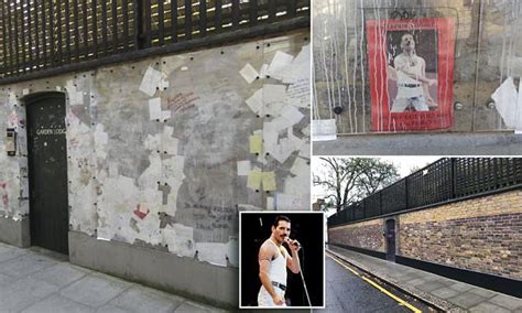 Freddie Mercury Shrine At His £20m Mansion Taken Down Daily Mail Online