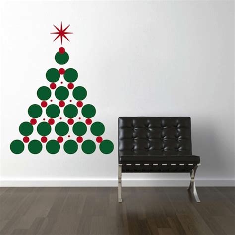 Be creative and consider diying a tree this year! Christmas Tree Wall Decal - Trendy Wall Designs