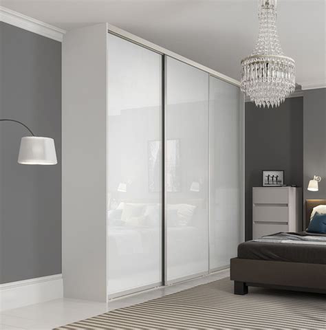 Looking for a suitable sliding wardrobe door solution? Premium Midi single panel sliding wardrobe doors in Pure ...