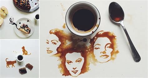 She is quite fast with her coffee art, since liquids like coffee can dry up soon and you literally end up with a huge blob of. Giulia Bernardelli Spills Coffee In The Name Of Art