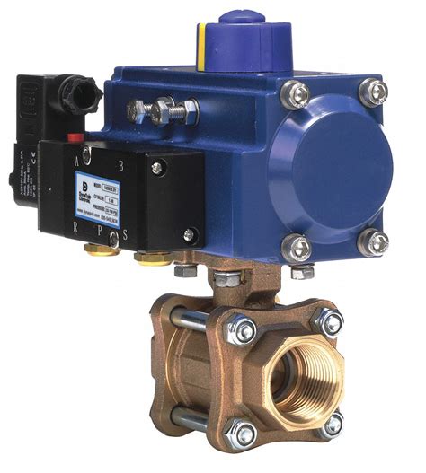DYNAQUIP CONTROLS Pneumatic Actuated Ball Valve In Pipe Size Full Psi CWP Max Pressure