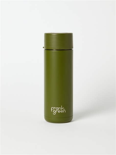 Frank Green Ceramic Reusable Bottle With Straw Lid And Strap