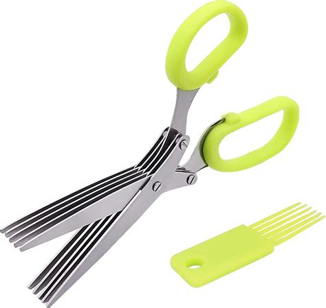 Zenvaly Herb Scissors Multipurpose 5 Blade Kitchen Scissor Stainless