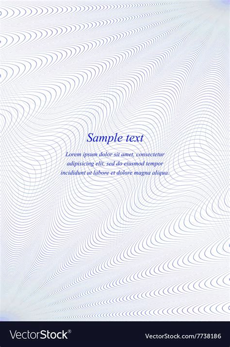 Blue Watermark Page Design Template Royalty Free Vector