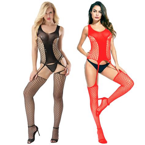 Cytherea Women S Stretchy Fishnet Bodysuits Lingerie 7017 Stockings