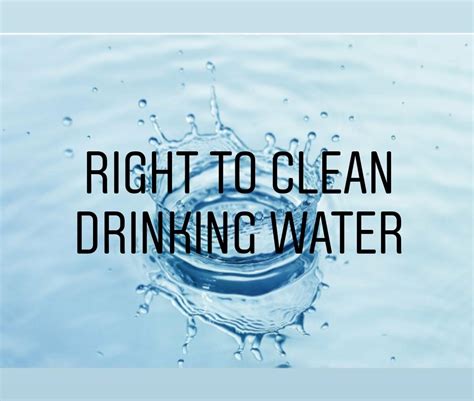 Right To Clean Drinking Water Bpac