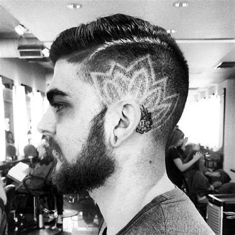 The more layers you include, the shaggier the final hairdo will certainly be. theartofhair13-lotus | Hair designs for men, Shaved head ...
