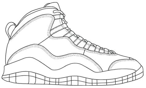 Jordans shoes coloring pages printable 2 from air jordan coloring pages. Nike Shoe Coloring Pages - Coloring Home