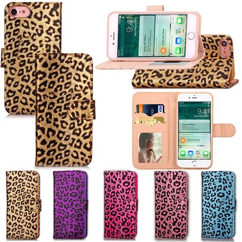 47 Inch Sexy Women Leopard Print Wallet For Apple Iphone 7 Case Covers