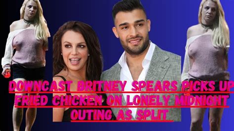 Downcast Britney Spears Picks Up Fried Chicken On Lonely Midnight