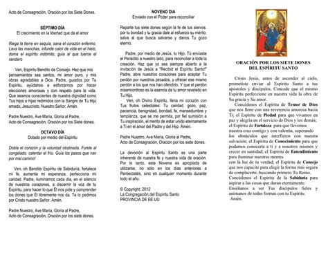 We did not find results for: Acto de Consagración, Oración por los Siete Dones. SÉPTIMO DÍA