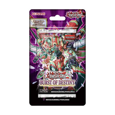 Yu Gi Oh Trading Card Game Burst Of Destiny Booster Pack