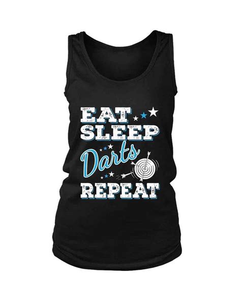 Eat Sleep Darts Repeat Womens Tank Top Tank Tops Women Womens Tank Tops