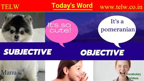 Meaning Of Subjective And Objective Learn How To Pronounce Improve