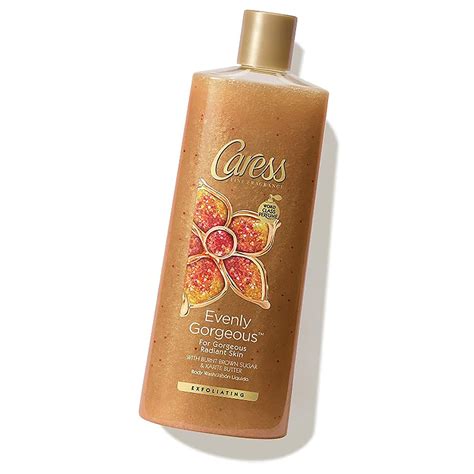 Caress Evenly Gorgeous Exfoliating Body Wash 18 Oz Pack Of 4