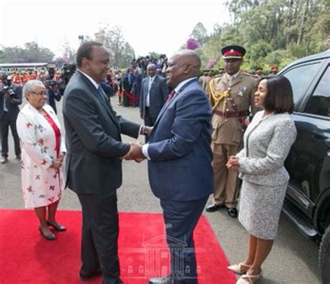 uhuru ruto receive botswana president at state house