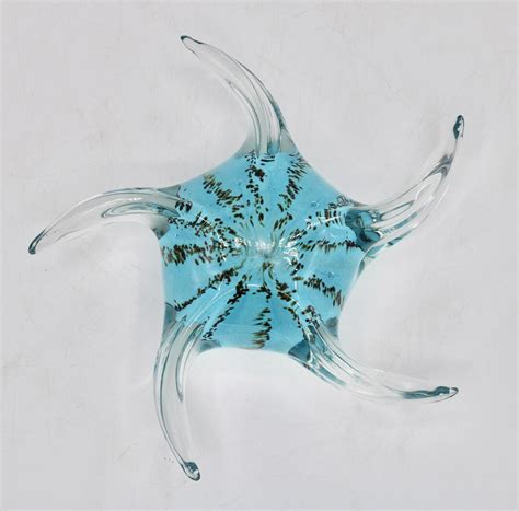 Vintage Italian Murano Glass Starfish Paperweight Etsy